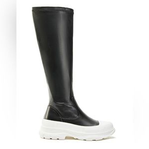 Azalea Wang knee-high Lois black boot